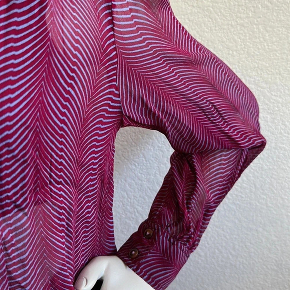 Maeve by Anthropologie Imogen Sheer Tunic size 4 - Picture 8 of 13